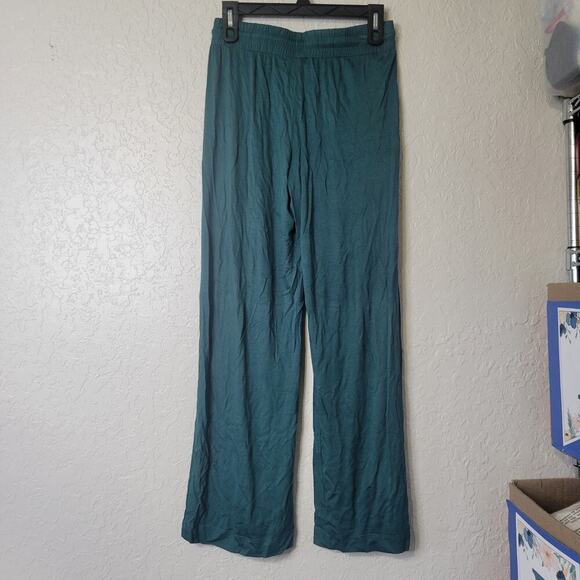 Andie Wide Leg Pants XS Bamboo Fern Green Relaxed Elastic Waist Lounge NWT $118 - Picture 5 of 9
